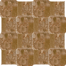 CARRELAGE BLACK&CREAM CHEC.ROUND.BROWN WASH 28,6X28,6cm  0,96M2/BTE  12PC/BTE R