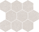 MOSAIQUE NORTHERN STONE ZANCLE BEIGE 33X27cm  0,864M2/BTE  12PC/BTE R337
