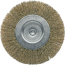 Brosses circulaires Acier laitonné. Fil de fer ondulé ø 0,3.