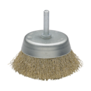 Brosse Tasse Acier Inox Fil ondulé