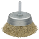 Brosses de tasse Acier laitonné. Fil de fer ondulé ø 0,3.