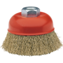 Brosses industrielles de tasse mini-meuleuses.Fil fer ondulé ø 0,3.