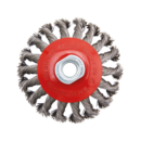 Brosses industrielles coniques Acier trempé. Fil de fer tressé ø 0,5.