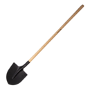 Pelle pointue en tôle d'acier traité 310mm