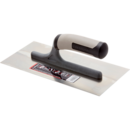 Taloche droite en acier inoxydable avec manche ouvert bi-matière 280x130 mm / 58