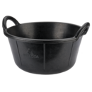 Bac à charbon en caoutchouc noir de 18 litres / BKCCARB18BP