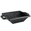 Bac à mortier en caoutchouc noir de 8 litres / BKCGAVE8BP