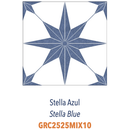 Stellla Bleu R9  Non rectifié Satiné 1M2/BTE 16PIE/BTE