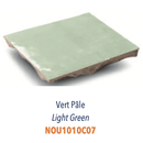 Zellige Tradition 10 x 10 Vert Pâle N 42 Non rectifié Brillant 1M2/BTE 100PI