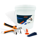 EDMALEVEL SYSTEME AUTO NIVELANT - Kit de départ 100 pcs - 2 mm