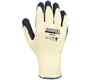 Eco-Flex Gant polyester/ coton. Paume enduite de  latex noir.  T.8