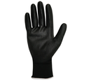 Gant Polyester Noir Avec Enduction PU no ir sur paume T.7