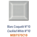 METRO BISEAUTE FAIENCE BLANC CRAQUELE
