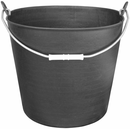 SEAU NOIR AVEC ANSE 26 LT PACK DE 12 UN/INDIVISIBLE