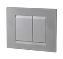 PLAQUE DE COMMANDE CHROME MAT POUR BATI SUPPORT CHRONO