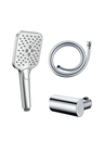 DUPLEX CHROME SERIE DRAKAR (DOUCHETTE+SUPPORT+FLEXIBLE)