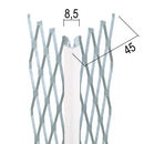 Baguette d'angle pour enduit extérieur 3ML - 10mm D.8mm tête ronde blanc UNITE
