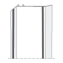 Profilé couvre joint d'angle à clipser PVC 3ML blanc 50mm