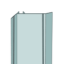 Profilé couvre joint d'angle à clipser 3ML alu anodisé 50mm