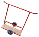 CHARIOT PORTE-PLAQUES 2 ROUES A BRAS FIX OUTILS DE PLAQUISTES
