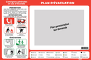 PLAN D'EVACUATION 450X300mm SIGNALETIQUE DIVERSE