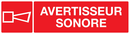 AVERTISSEUR SONORE 200x52mm INCENDIE 200X52