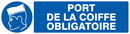 PORT DE LA COIFFE OBLIGATOIRE 200x52mm OBLIGATION 200X52