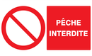 PECHE INTERDITE 330x200mm INTERDICTION 330X200