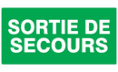 SORTIE DE SECOURS 330x200mm SECOURS 330X200