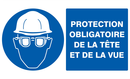 PROTECTION OBLIGATOIRE TETE ET VUE 330x2 OBLIGATION 330X200