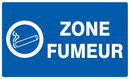 ZONE FUMEUR 330x200mm INFORMATION 330X200
