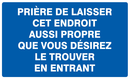 PRIERE DE LAISSER CET ENDROIT AUSSI PROP INFORMATION 330X200
