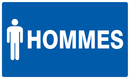 TOILETTES HOmmES 330x200mm INFORMATION 330X200