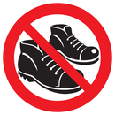 CHAUSSURES INTERDITES D.300mm INTERDICTION DIAM,300