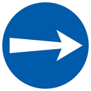 SENS OBLIGATOIRE (vers la droite) D.300m OBLIGATION DIAM, 300
