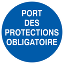 PORT DES PROTECTIONS OBLIGATOIRE D.300mm OBLIGATION DIAM, 300