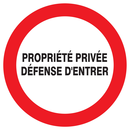 PROPRIETE PRIVEE DEFENSE D'ENTRER D.420m INTERDICTION DIAM, 420
