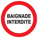 BAIGNADE INTERDITE D.420mm INTERDICTION DIAM, 420