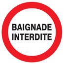 BAIGNADE INTERDITE D.80mm INTERDICTION DIAM, 80