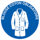 BLOUSE COTON OBLIGATOIRE D.80mm OBLIGATION DIAM, 80