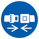 ATTACHER LA CEINTURE DE SECURITE D.80mm OBLIGATION DIAM, 80