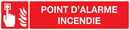 POINT D'ALARME INCENDIE 330x75mm INCENDIE 330X75