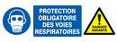 PROTECTION VOIES RESPIRATOIRES/DANGER AM DANGER 330X120
