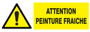 ATTENTION PEINTURE FRAICHE 330x120mm DANGER 330X120