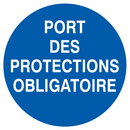 PORT DES PROTECTIONS OBLIGATOIRE D.180mm OBLIGATION DIAM, 180