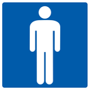 TOILETTES HOmmES 200x200mm INFORMATION 200X200