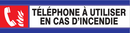 TELEPHONE D'INCENDIE D-SIGN 180X45mm D-SIGN INCENDIE
