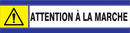 ATTENTION A LA MARCHE D-SIGN 180x45mm D-SIGN DANGER