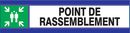 POINT DE RASSEMBLEMENT D-SIGN 180x45mm D-SIGN SECOURS