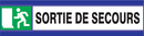 SORTIE DE SECOURS D-SIGN 180x45mm D-SIGN SECOURS